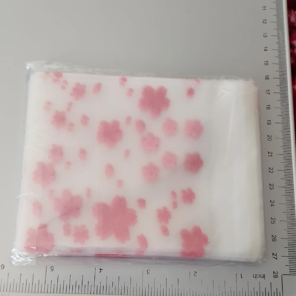 Pink Floral  CHERRY BLOSSOM STORAGE BAGS 100CT